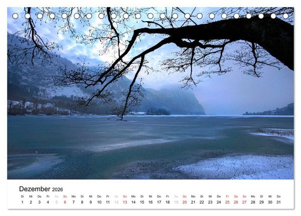 Produktbild: Zauberhaftes Mondseeland (Tischkalender 2026 DIN A5 quer), CALVENDO Monatskalender