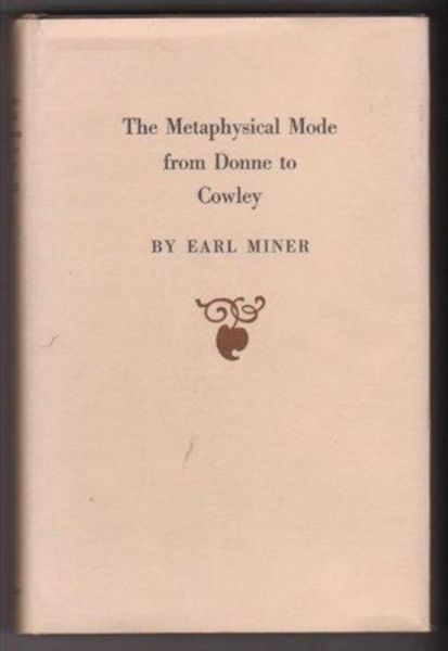 Produktbild: Miner, E: Metaphysical Mode from Donne to Cawley
