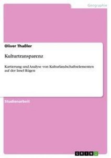 Produktbild: Kulturtransparenz