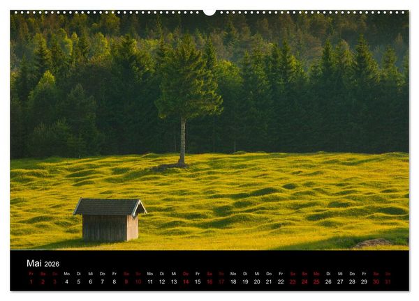 Produktbild: Bayerische Landschaften (Wandkalender 2026 DIN A2 quer), CALVENDO Monatskalender