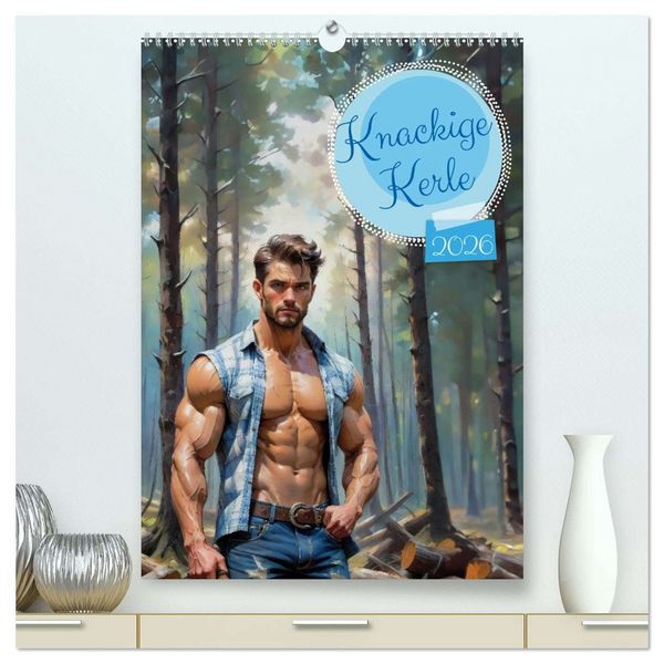 Produktbild: Knackige Kerle (hochwertiger Premium Wandkalender 2026 DIN A2 hoch), Kunstdruck in Hochglanz