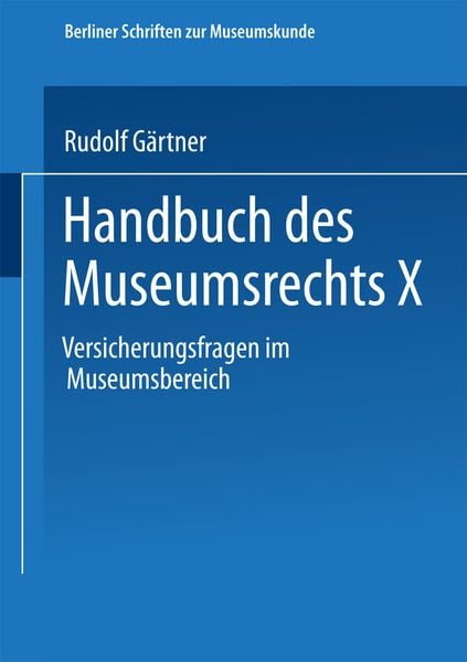 Produktbild: Handbuch des Museumsrechts X