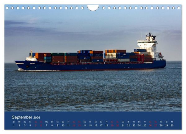 Produktbild: Schiffe - Begegnungen auf Nord- und Ostsee (Wandkalender 2026 DIN A4 quer), CALVENDO Monatskalender