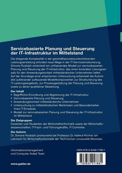 Produktbild: Servicebasierte Planung und Steuerung der IT-Infrastruktur im Mittelstand