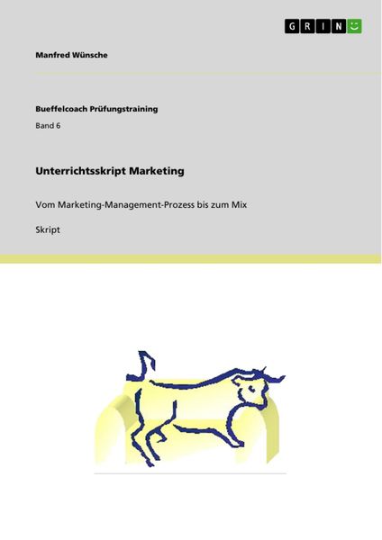 Produktbild: Unterrichtsskript Marketing