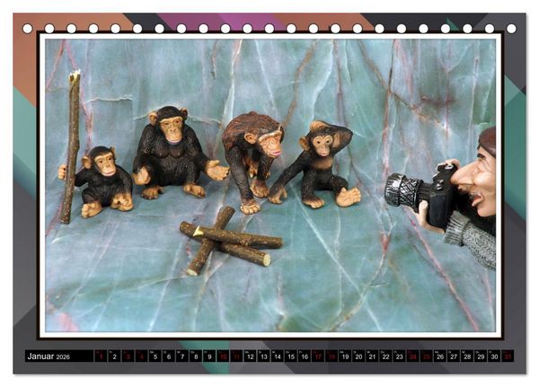 Produktbild: Fotograf auf Pirsch - ein Kinderkalender (Tischkalender 2026 DIN A5 quer), CALVENDO Monatskalender