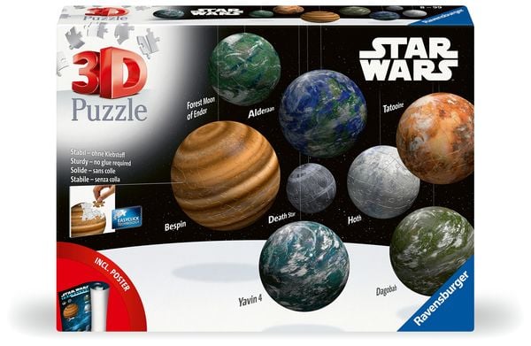 Star Wars 11577 - Puzzle-Ball Sortiment, Himmelskörper der Star Wars Galaxie