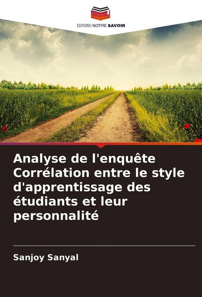 Produktbild: Analyse de l'enqu&ecirc;te Corr&eacute;lation entre le style d'apprentissage des &eacute;tudiants et leur personnalit&eacute;