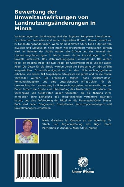 Produktbild: Bewertung der Umweltauswirkungen von Landnutzungs&auml;nderungen in Minna
