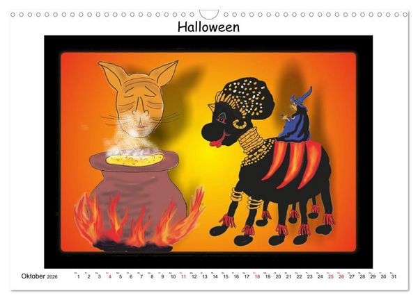 Produktbild: DIE SPINNEN DOCH (Wandkalender 2026 DIN A3 quer), CALVENDO Monatskalender