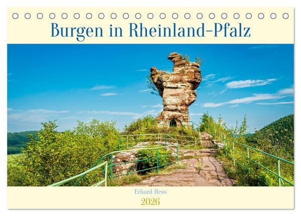 Produktbild: Burgen in Rheinland-Pfalz (Tischkalender 2026 DIN A5 quer), CALVENDO Monatskalender