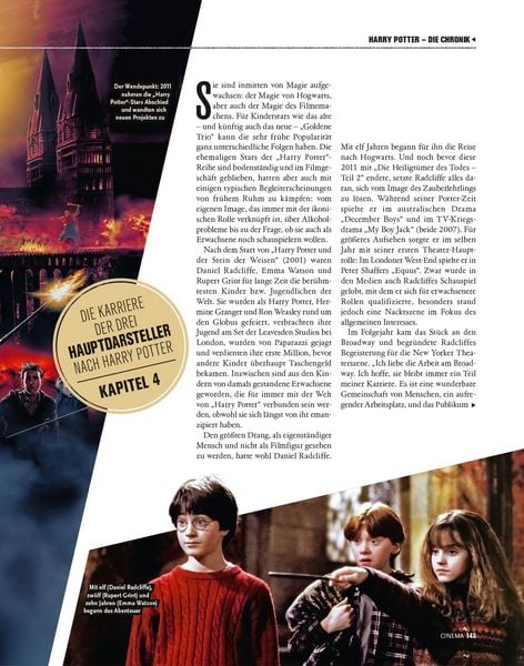 Produktbild: Cinema pr&auml;sentiert: Harry Potter - Die Chronik (Erweiterte Neuausgabe)