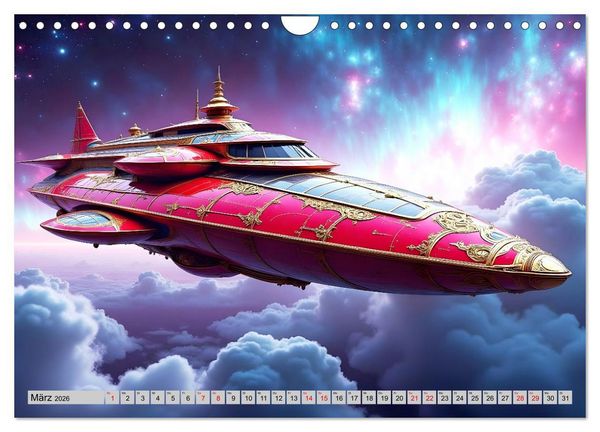 Produktbild: Kosmische Extravaganz (Wandkalender 2026 DIN A4 quer), CALVENDO Monatskalender