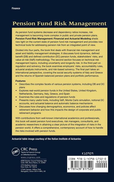 Produktbild: Pension Fund Risk Management