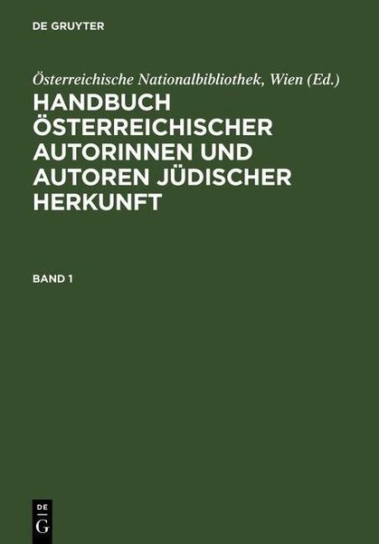 Produktbild: Handbuch &ouml;sterreichischer Autorinnen und Autoren j&uuml;discher Herkunft