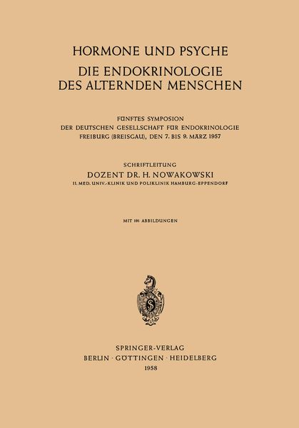 Produktbild: Hormone und Psyche die Endokrinologie des Alternden Menschen