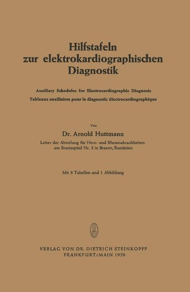 Produktbild: Hilfstafeln zur elektrokardiographischen Diagnostik