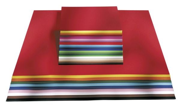 Folia  Tonpapier 130g/m², DIN A4, 500 Blatt, farbig sortiert