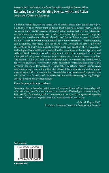 Produktbild: Restoring Lands - Coordinating Science, Politics and Action