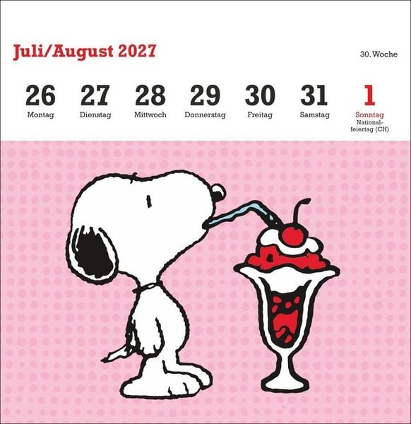 Produktbild: Peanuts Premium-Postkartenkalender 2027