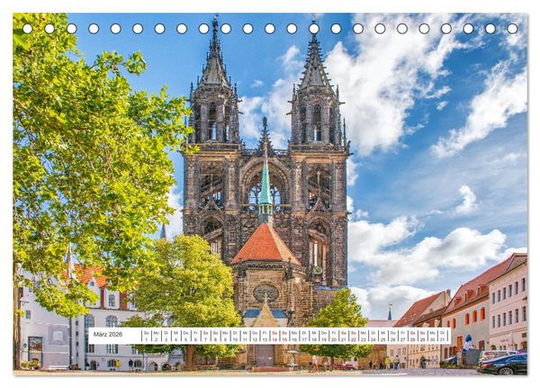 Produktbild: Mei&szlig;en und seine Wahrzeichen (Tischkalender 2026 DIN A5 quer), CALVENDO Monatskalender