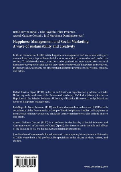 Produktbild: Happiness Management and Social Marketing: A wave of sustainability and creativity