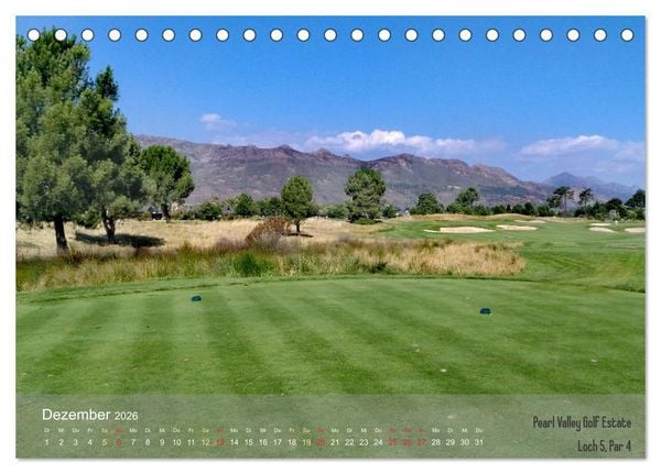 Produktbild: Golfpl&auml;tze Kapstadt - Cape Winelands und Overberg (Tischkalender 2026 DIN A5 quer), CALVENDO Monatskalender