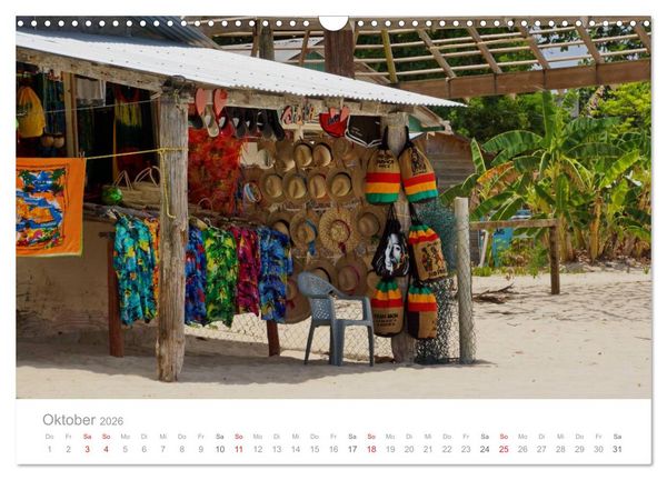 Produktbild: JAMAIKA Reggae, Rastafari und paradiesische Natur. (Wandkalender 2026 DIN A3 quer), CALVENDO Monatskalender