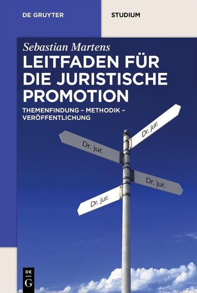 Produktbild: Leitfaden f&uuml;r die juristische Promotion