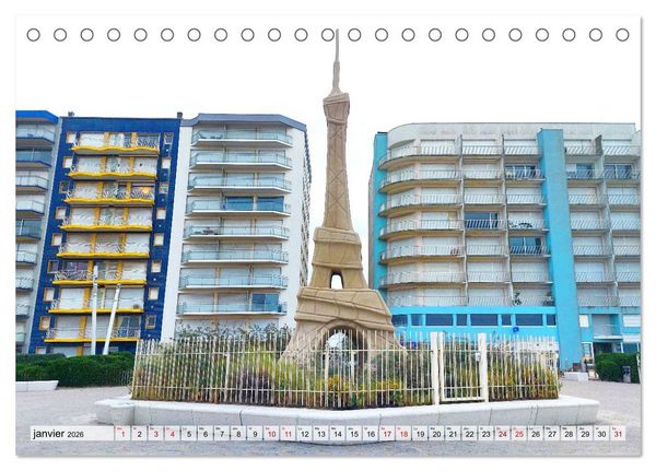 Produktbild: Le Touquet-Paris-Plage - Perle de la c&ocirc;te d'Opale (Calendrier de bureau 2026 DIN A5 vertical), CALVENDO calendrier mensuel