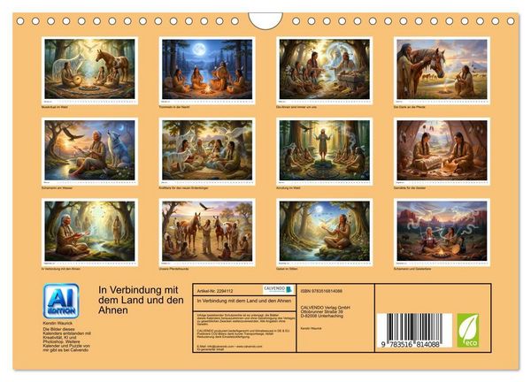 Produktbild: In Verbindung mit dem Land und den Ahnen (Wandkalender 2027 DIN A4 quer), CALVENDO Monatskalender