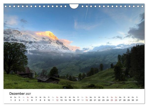 Produktbild: Berner Oberland (Wandkalender 2027 DIN A4 quer), CALVENDO Monatskalender