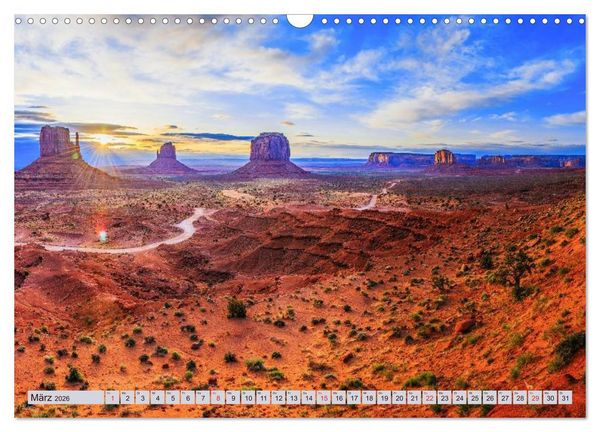 Produktbild: Der S&uuml;dwesten der USA. Freiheit und Weite (Wandkalender 2026 DIN A3 quer), CALVENDO Monatskalender