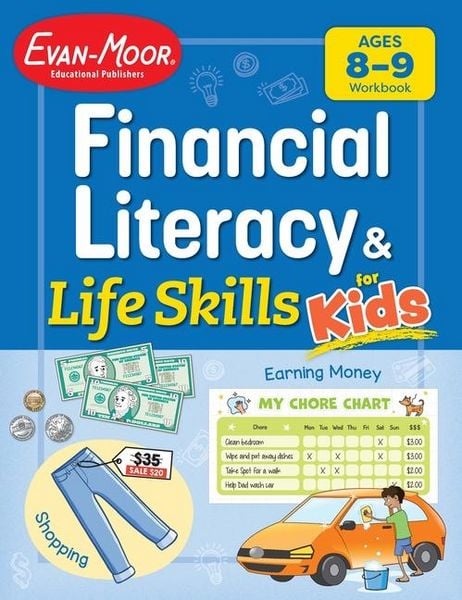 Produktbild: Financial Literacy and Life Skills for Kids, Age 8 - 9 Workbook