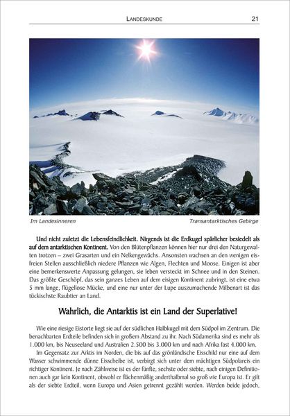 Produktbild: Antarktis - Ein Reise-, Lese- und Informationsbuch über den Kontinent am Südpol