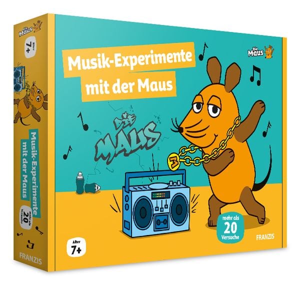 FRANZIS 67229 - Die Maus Musik-Experimente mit der Maus. Mehr als 20 Versuche! Für Kinder ab 7 Jahren