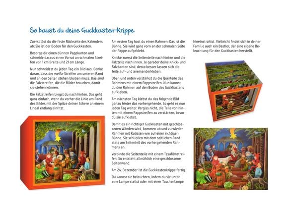 Produktbild: Der weite Weg nach Bethlehem. Ein Adventskalender zum Basteln und Vorlesen
