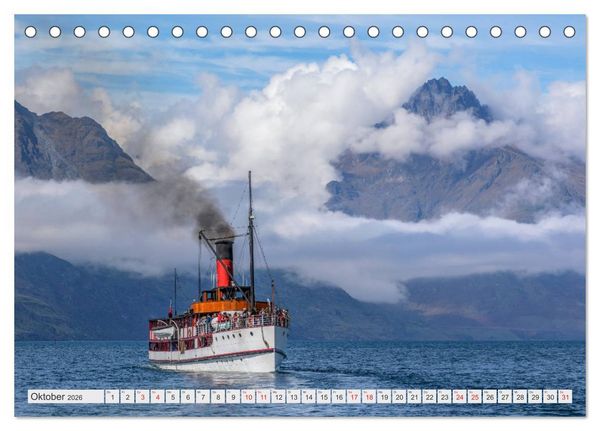 Produktbild: Neuseeland S&uuml;dinsel - Spektakul&auml;re Naturlandschaften im Kiwiland (Tischkalender 2026 DIN A5 quer), CALVENDO Monatskalender