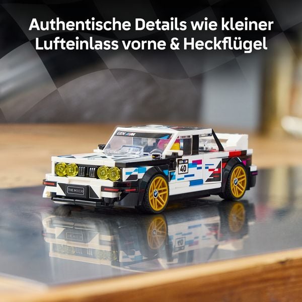 Produktbild: LEGO Speed Champions 77263 BMW M3 (E30), Bauset, BMW-Spielzeugauto mit 1 Minifigur