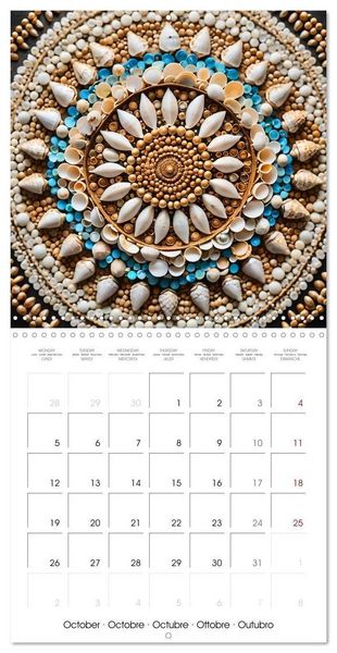 Produktbild: Mandalas of Mother Earth (Wall Calendar 2026 12 &times; 12 Inch) CALVENDO 12 Month Wall Calendar