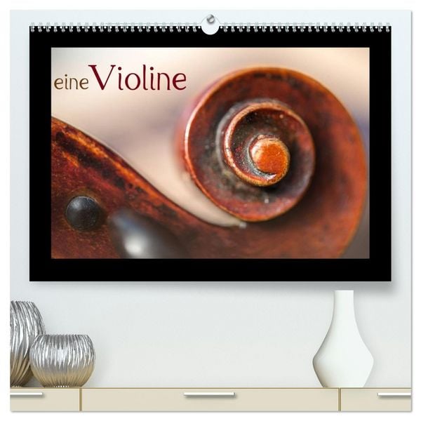 Produktbild: eine Violine (hochwertiger Premium Wandkalender 2026 DIN A2 quer), Kunstdruck in Hochglanz