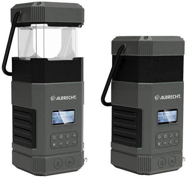 Produktbild: Albrecht DR114 Outdoorradio DAB+, UKW Notfallradio, USB, Bluetooth&reg; mit Laterne, Handkurbel, Akku-Ladefunktion, Solarpanel