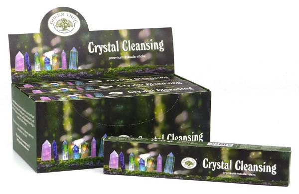 Produktbild: R&auml;ucherst&auml;bchen Green Tree "Crystal Cleansing" 15gr.