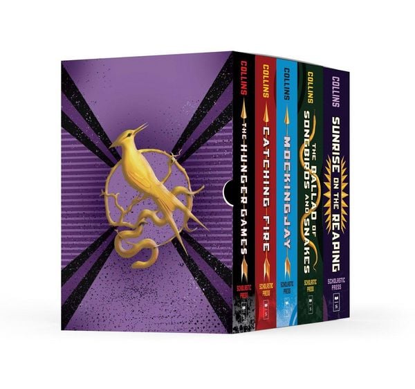 Produktbild: Hunger Games 5-Book Hardcover Box Set (the Hunger Games, Catching Fire, Mockingjay, the Ballad of Songbirds and Snakes, Sunrise on the Reaping)
