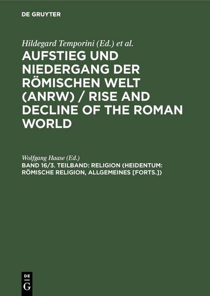 Produktbild: Religion (Heidentum: R&ouml;mische Religion, Allgemeines [Forts.])