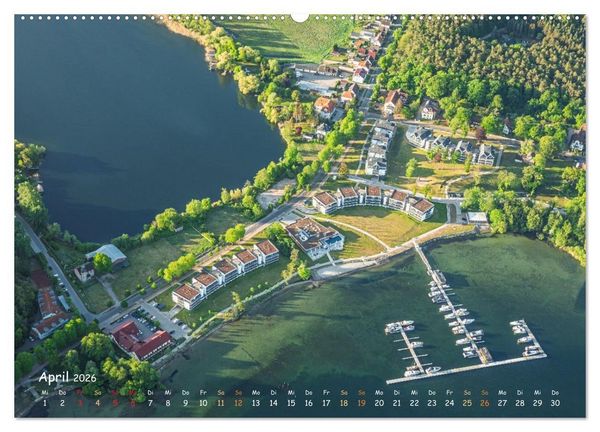 Produktbild: Zwischen See und Himmel - Waren (M&uuml;ritz) im Wandel der Jahreszeiten (Wandkalender 2026 DIN A2 quer), CALVENDO Monatskalender
