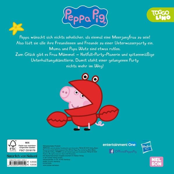 Produktbild: Peppa Wutz Bilderbuch: Peppa als Meerjungfrau