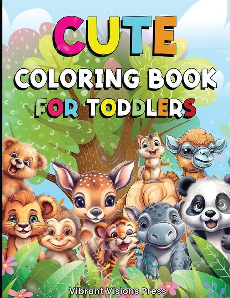 Produktbild: Coloring Book for Toddlers - Coloring Books for Kids with Cute Designs - Toddler Coloring Book for Kindergarteners, Preschoolers - Fun and Easy Colori