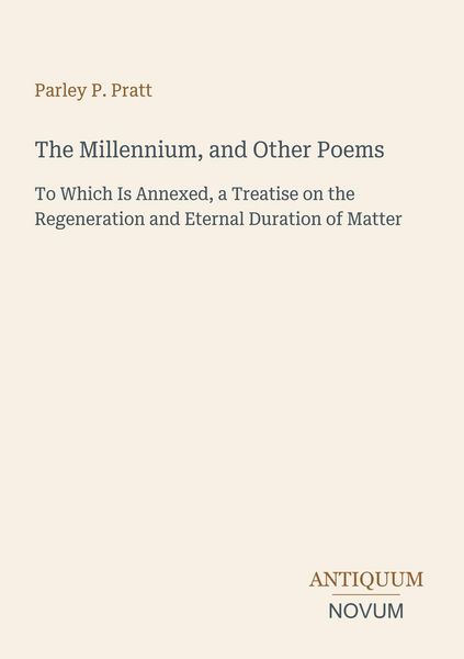 Produktbild: The Millennium, and Other Poems
