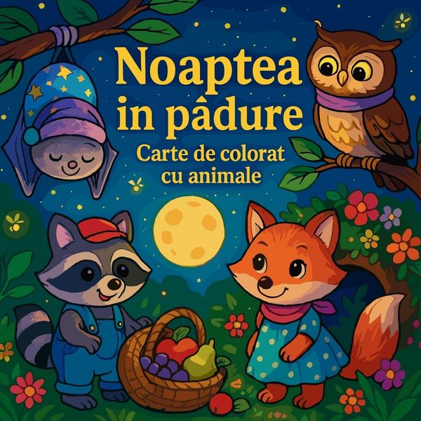 Produktbild: Noaptea &icirc;n p&iquest;dure - Carte de colorat cu animale